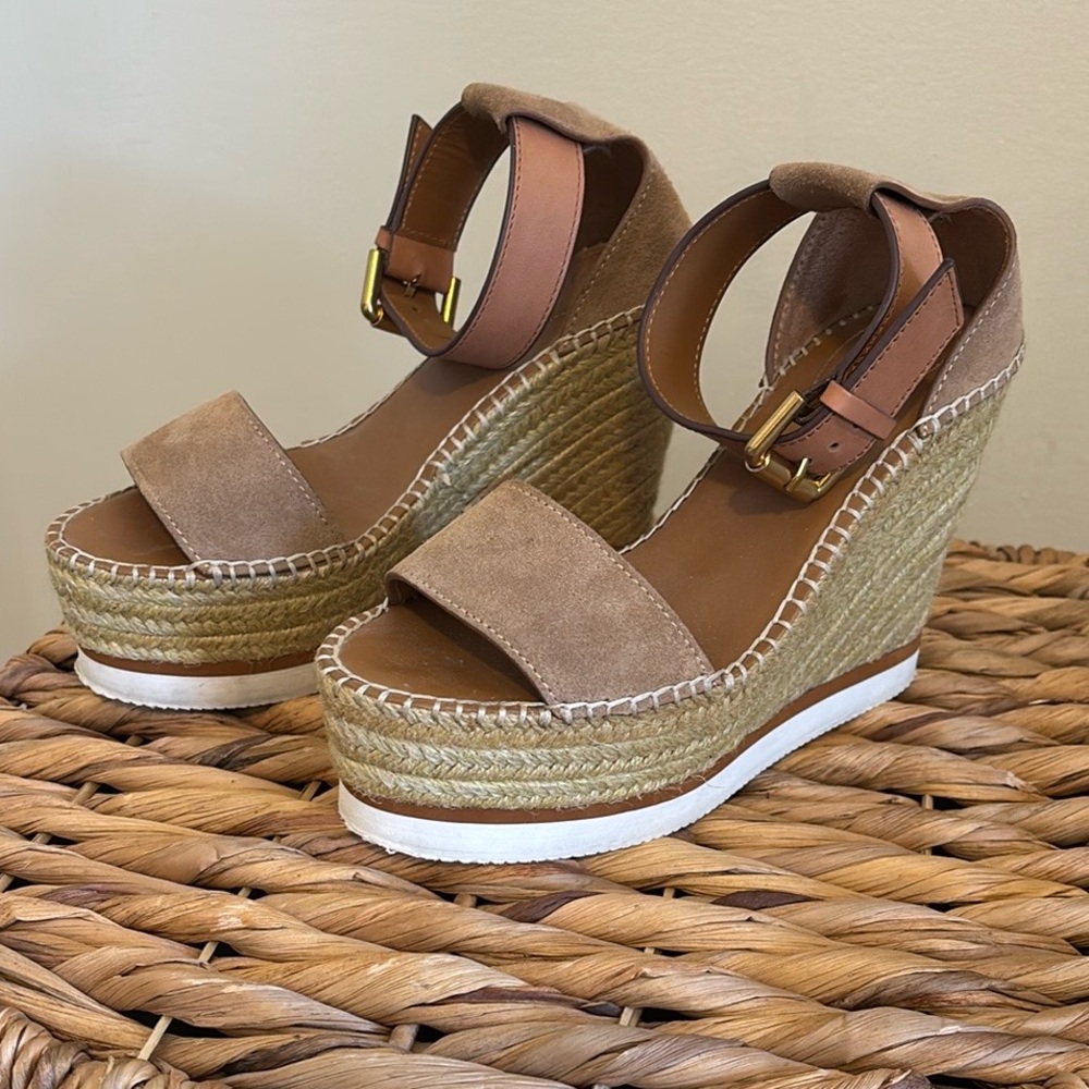See by Chloe Wedge Espadrilles, great condition! Only worn twice!